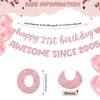 Pre Strung 21st Birthday Awesome Since 2005 Banner, Rose Gold