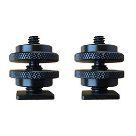 RETICAM® Hot Shoe to Tripod Screw Adapter - Flash Shoe Mount for Camera, Smartphone and Accessories (Pack of 2)