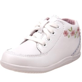 Stride Rite Baby Girls SRT Emilia First Walker Shoe, White, 3.5 Infant