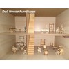BOHS 34-Piece Dollhouse Furniture Set - Laser Cut Wooden 3D