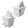 WELURE 2x White Refrigerator Door Light Switch for Subzero for