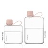 ALLKELR Portable Flat Water Bottle,BPA Free Reusable Tritan Plastic Travel