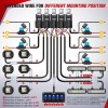 Nilight 16AWG 14AWG 12AWG LED Light Bar Wiring Harness 5Gang