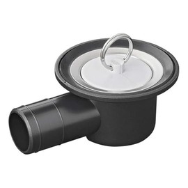 Multibros Angled Siphon Diameter 39 mm - Sink Drain for Motorhome, Caravan & Boat | Fits Sewage Pipe System | With Stainless Steel Sink Filter, Plugs & Seals | 100% Waterproof