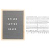 Stiles 12"x16" Felt Letter Board Sign Set, With 440 Plastic