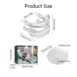 KOEMCY Knirscherschiene Für Nacht Zahnschiene Knirschen Beißschiene Formbare Wirksame Schnarchstopper-Aufbissschiene Mouthguard Gegen Bruxismus und Zähneknirschen Anti Schnarch Mundstück