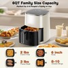 Simple Deluxe Air Fryer 1700W 6.34Qt with Digital Display Timer