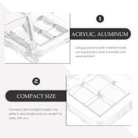 FOMIYES 2sets Eye Shadow Palette Box Empty Pans Small Travel Makeup Storage for Diy Blusher Eyeshadow