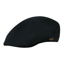 Sterkowski Gecko Cap | 100% Linen Flat Cap for Men and Women | Newsboy Flat Caps Gatsby Hats Irish Paperboy Hats for Men Gorras para Hombres 57 cm Black