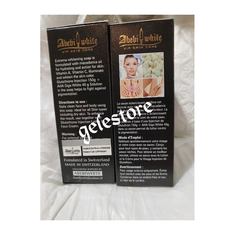 Abebi Original Abebi white Glutathion VIP face and body exfoliating