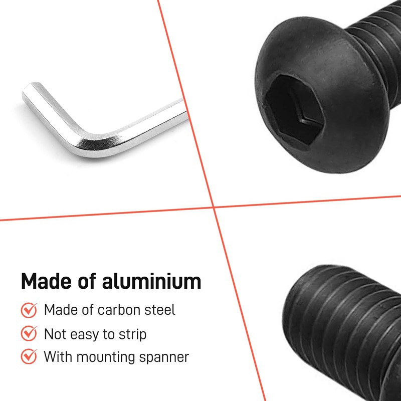 YIBEICO 2Pcs Base Mounting Screws for Segway Ninebot ES1 ES2