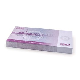 Cashbricks 100 x €500 Euro Play Money Notes – Reduced – 75% Size