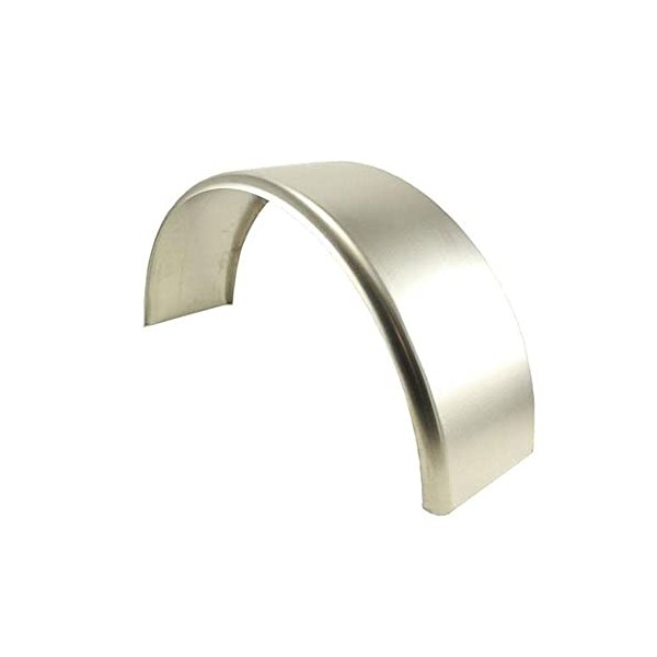 Trailer-Fenders.com 32x10-3/4 Smooth Aluminum Single Axle Round Trailer Fender (One