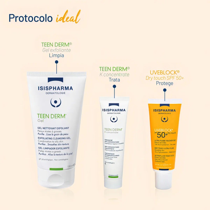 Uveblock 50+ Toque Seco, Protector Solar , Tinte Medio