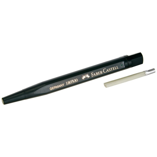 Faber-Castell Drehstift mit Glasradierer (1 Stift + 10 Ersatzminen)