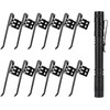 HRXMS 20 Pieces Replacement Flashlight Clip for Removable Accessories, Black