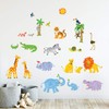 DECOWALL DW-1513N Jungle Animals Jungle Animals Wall Sticker Wall Decoration