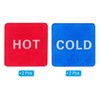 PATIKIL Self Stick Hot/Cold Water Label, 4 Pairs/8 Pack Acrylic