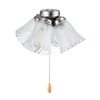 Aspen Creative 22016-3, Four-Light Ceiling Fan Light Kit with Pull