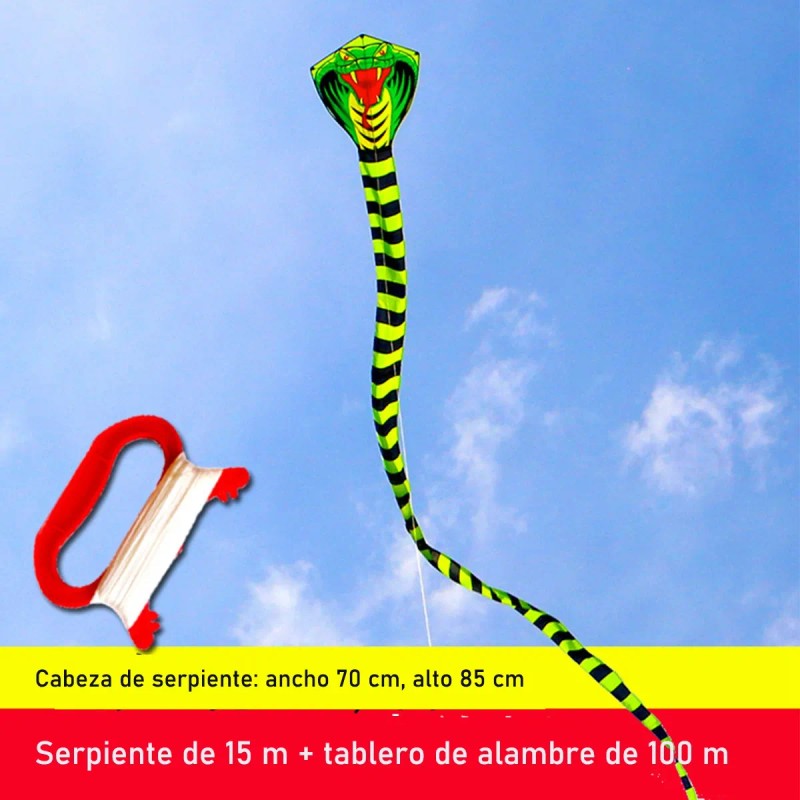 Gran Cometa De Cobra Para Niños Adultos Con Cola Superlarga