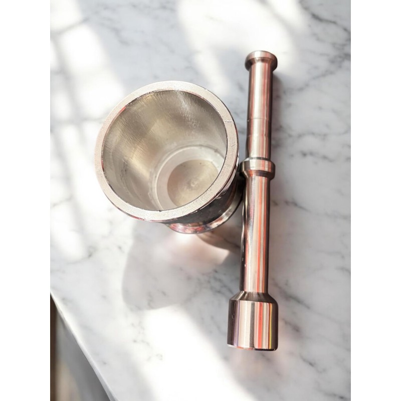 Stainless Steel Mortar and Pestle Set, Food Grade, Kitchen Grinding