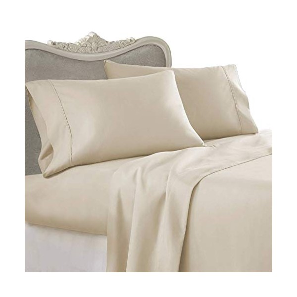 Luxurious Wrinkle-Free Egyptian-Cotton-Blend Three (3) Piece Duvet Cover Set, King