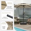 Tangkula 10ft Patio Umbrella, 3 Tier Vented Outdoor Market Table