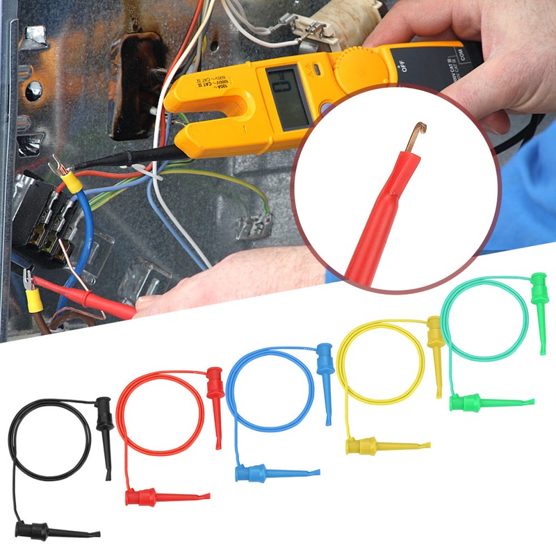 5Pcs Colorful Multimeter Electrical Test Dual SMD IC Silicone Lead
