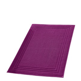 Erwin Müller Heidelberg Bath Mat, Shower Mat, 100% Cotton, Fuchsia, Size 50 x 80 cm, Very Soft, Quick Drying, Durable