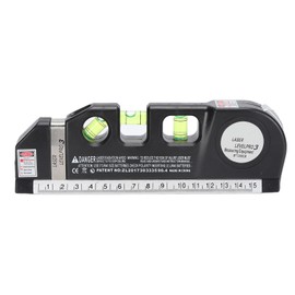 Multipurpose Laser Leveller Infrared Spirit Level Tape Measure Tool for Woodworking