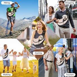 Cuby Pet Sling Carrier for Small Dogs Cats,Drawstring & Zipper Security Hook Triple Design for Pets' Securty Dog Bag,Breathable Travel Puppy Sling Carrier with Adjustable Strap(Beige,L(9.5-13.5 lbs))