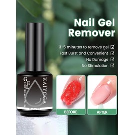 2 Pack Gel Nail Polish Remover,Gel Remover for Nails, Quickly Remove Acrylic Powder Gel Clear in 3-5 Minutes,Gel Nails Remove Home Salon Use, No Soaking or Wrapping (2 Pcs)