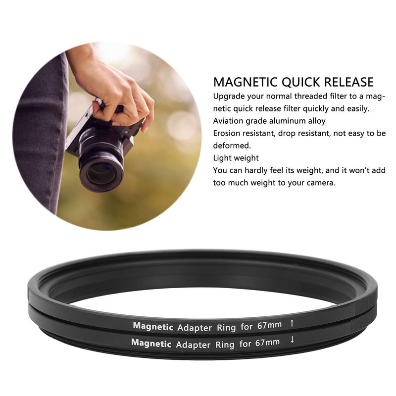 67mm Magnetic Lens Filter Adapter Ring, Magnetic Filter Adapter Ring