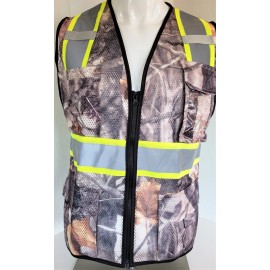 FX High Visibility Reflective Camouflage Safety Vest (CAMO VEST) - SMALL