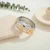 Chunky Seashell Bangle Bracelet for Women Gold Silver Mermaid Sea