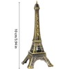 Wpppan 1Pc Gold Eiffel Tower Statue - Mini Artificial Metal