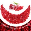 RUOJAS 10 Pounds Ruby Red Fire Glass Beads 3/4 Inch