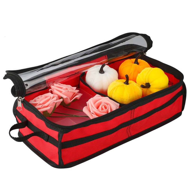 Christmas Ornament Storage Box Under Bed 64 Cell partition 600D