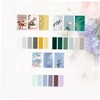 FUNOMOCYA 3sets Retro Floral Memo Pad Tearable Self-Stick Note Pads