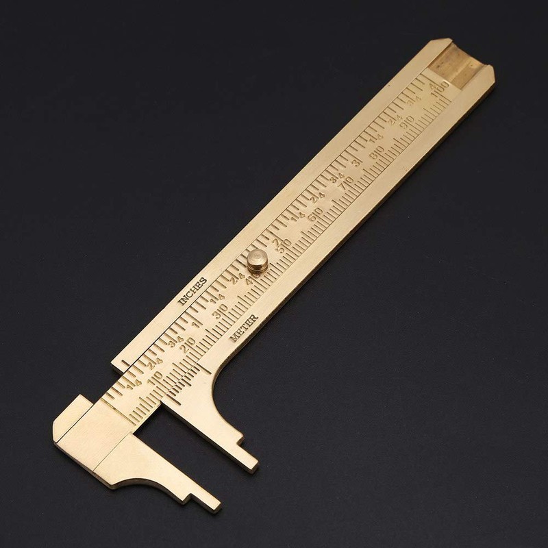 Mini Vernier Vernier, 1-Piece Mini Retro Brass Vernier, Vernier, Double