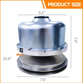 BRIDIOF Primary Clutch for Yamaha YDRA Golf Cart G29 2012.5 up, 07-12 Models with Updated FBT clutch, J0B-G6201-01-00