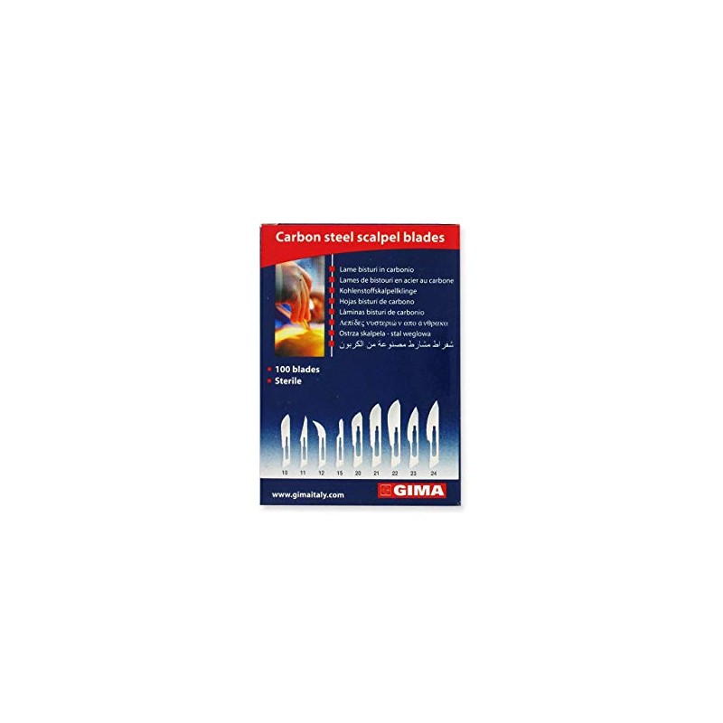 GIMA - Sterile Disposable Carbon Steel Blade No.11 Pack of