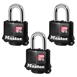 Master Lock 106045 311TRIHCMX Candado Laminado para Exterior, 40 Mm, 3 Pack