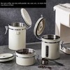 Coffee Canister 1800ml 304 Stainless Steel Window Design One Way