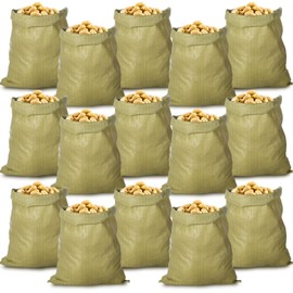 Windyun 20 Pieces 24 x 35 Inch Potato Sack Bags Large PP Bags for Adults Outdoor Lawn Gardening Planting Food Potato Storage