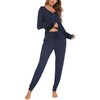 Sopesil Women's Pyjamas Long Cotton Winter Sleepwear Comfortable Set Loungewear