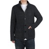 yoeasy Men's Blazer Collar Long Sleeve Button Knit Cardigan Casual