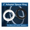 2 Pack Black Plastic 1" Depth Ring Adapter Spacer for