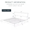 Lov4ever Full Queen King Size Upholstered Platform Bed Frame with
