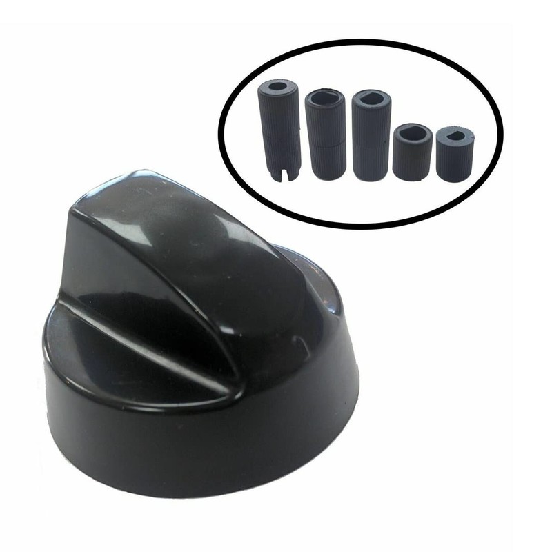 Oven Cooker Black Hob Flame Burner Hotplate Control Switch Knobs